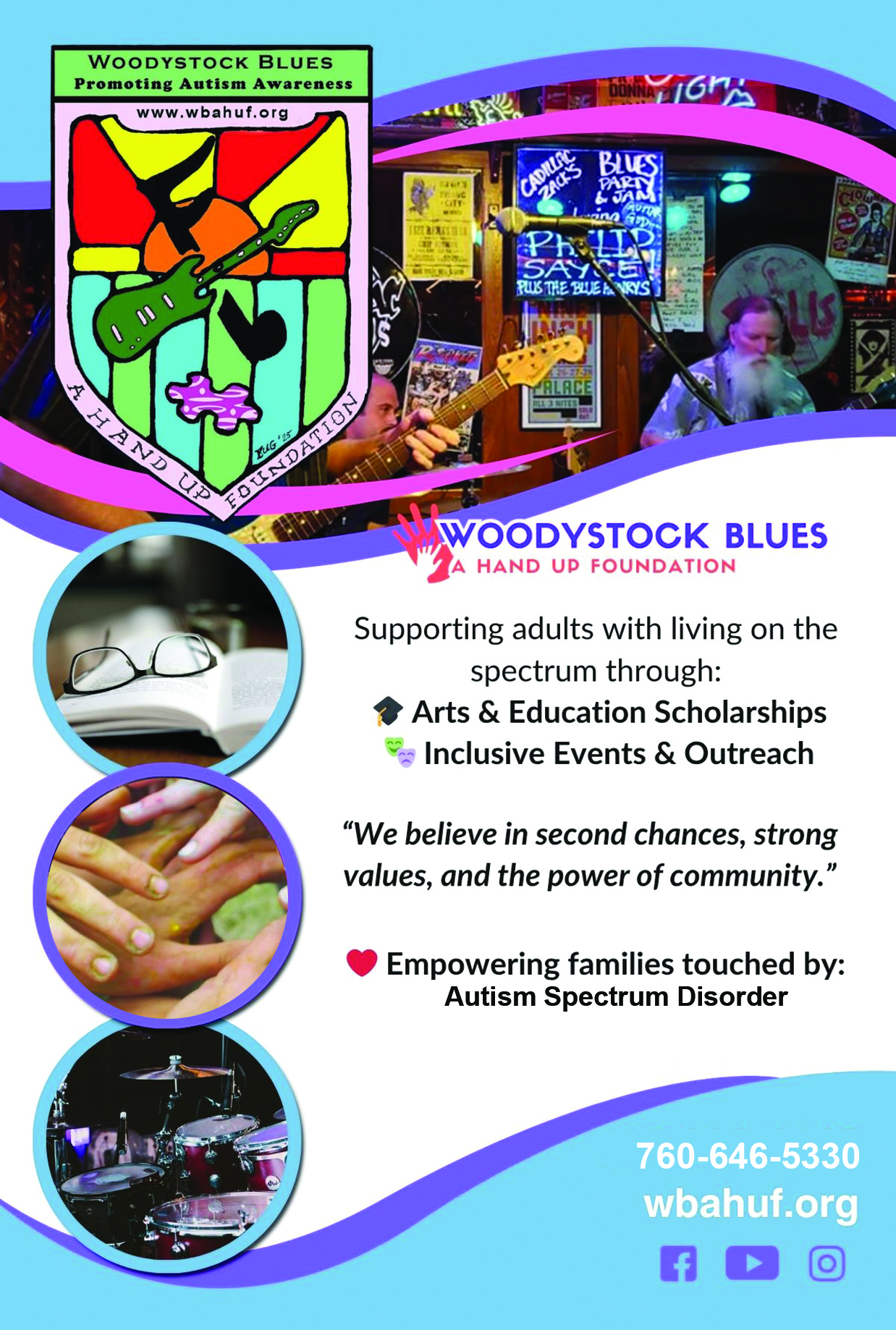 Foundation postcard: supporting adults living on the spectrum through arts and education scholarships and inclusive events